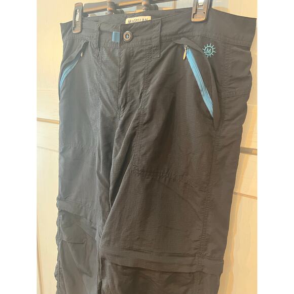 Magellan Women’s Zip Off Convertible Pants Black Size 10 Hiking Fishing Outdoor - Picture 2 of 8